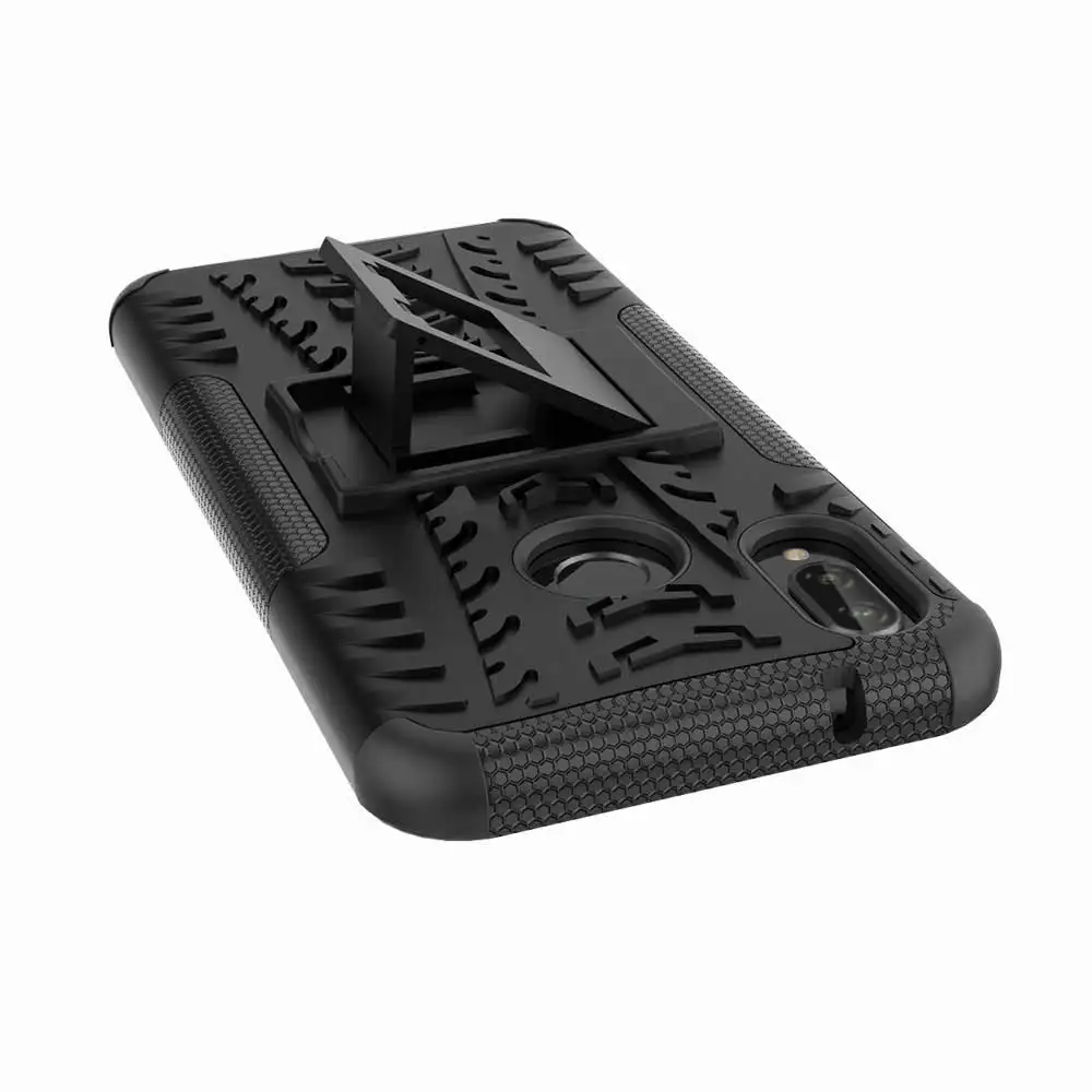 IDOOLS Case For Huawei P20 Lite Nova 3e Shockproof Hybrid TPU+PC Armor Back Cover Kickstand Cases mini 5.84 inch |