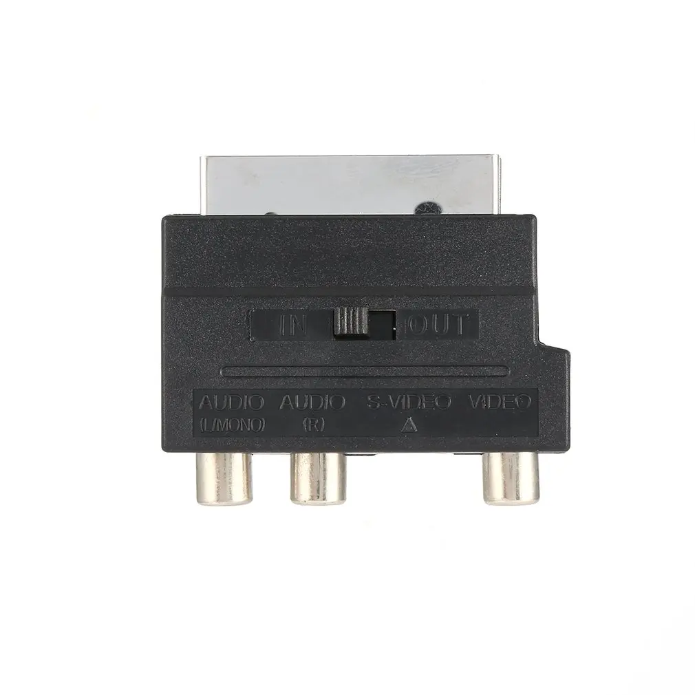 RGB Scart to 3 RCA S Video адаптер Композитный SVHS AV TV Аудио для видео рекордера ТВ