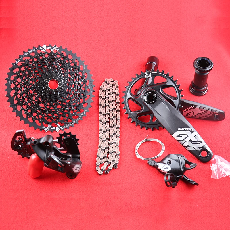SRAM GX Орел 1x12s 10-50T Скорость указано комплект DUB 32/34T 170/175 мм триггерный переключатель передач задний переключатель кассета с цепью диаметра окружности болтов(описание