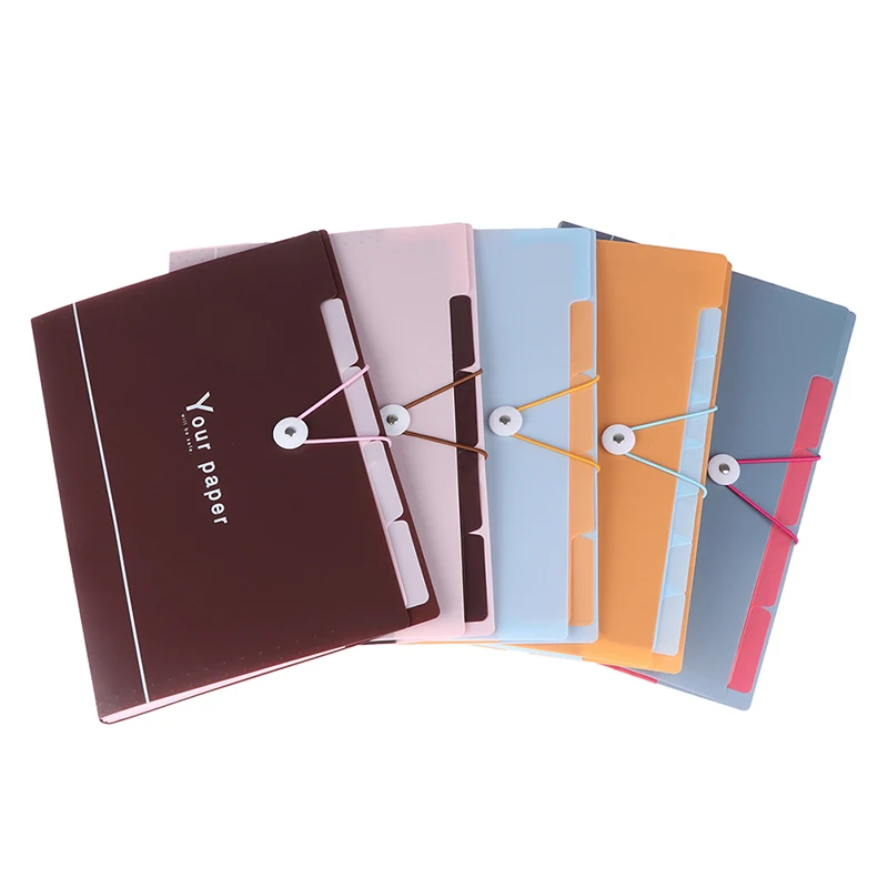 Новинка 5 ячеек Сумка для документов папка файлов расширяющийся кошелек