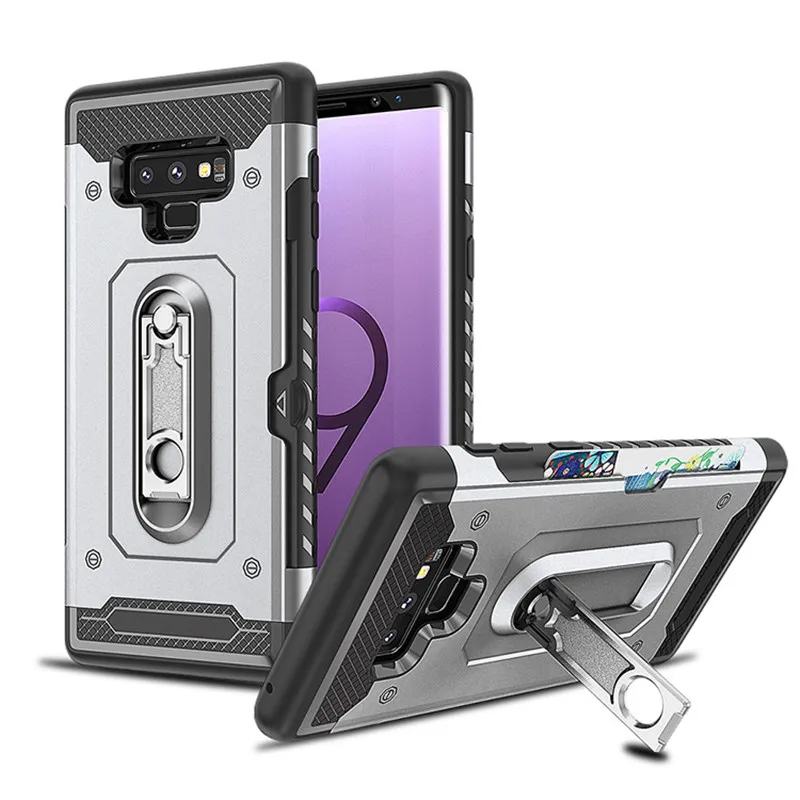 Чехол для Samsung s10 5G s8 s9 Plus S10lite S10E note8 note9 A6Plus с отделением карт противоударный