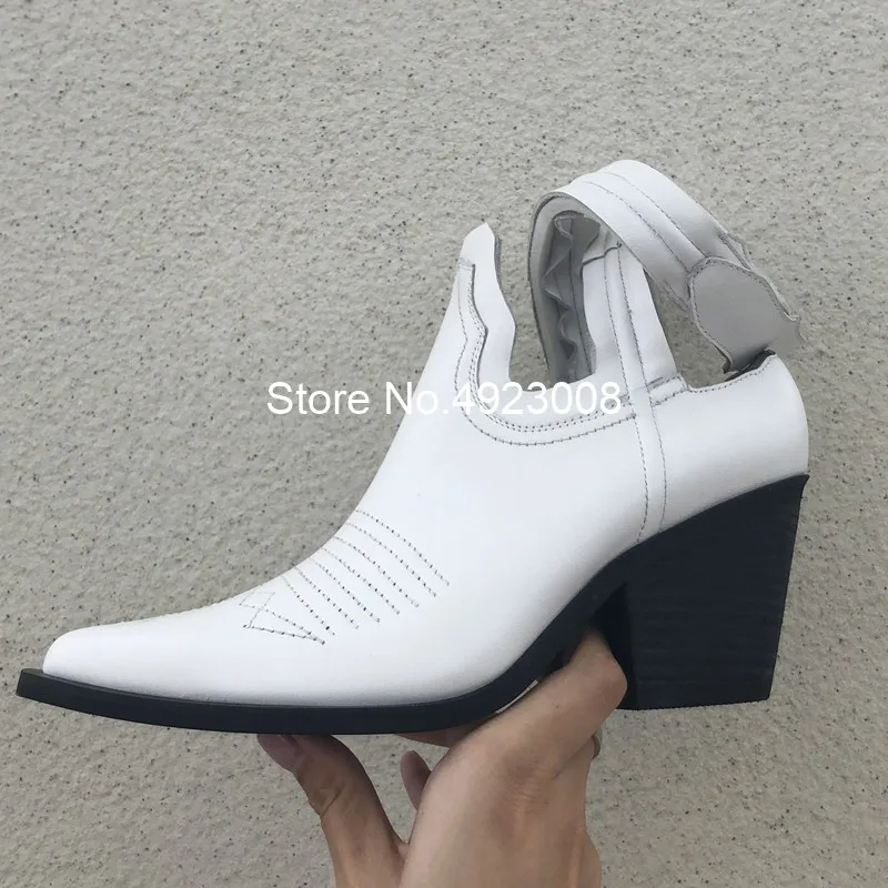 Light Denim Женские туфли-лодочки с петлей на пятке; обувь из натуральной кожи в стиле ретро на среднем квадратном каблуке; женские дизайнерские модельные туфли с перекрещивающимися ремешками на застежке-липучке - Цвет: Light Denim