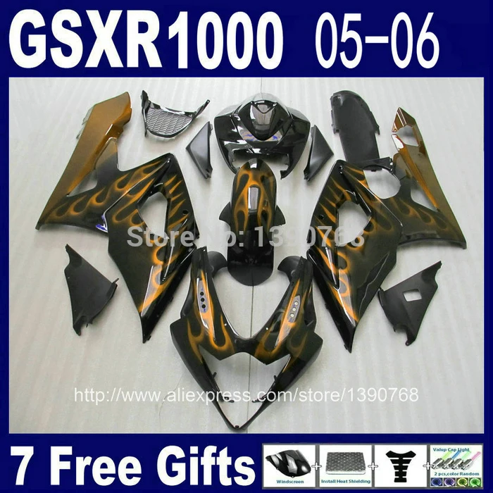 Набор обтекателей для SUZUKI K5 набор 1000 05 06 коричневый черный АБС пластик GSXR1000 2005 2006