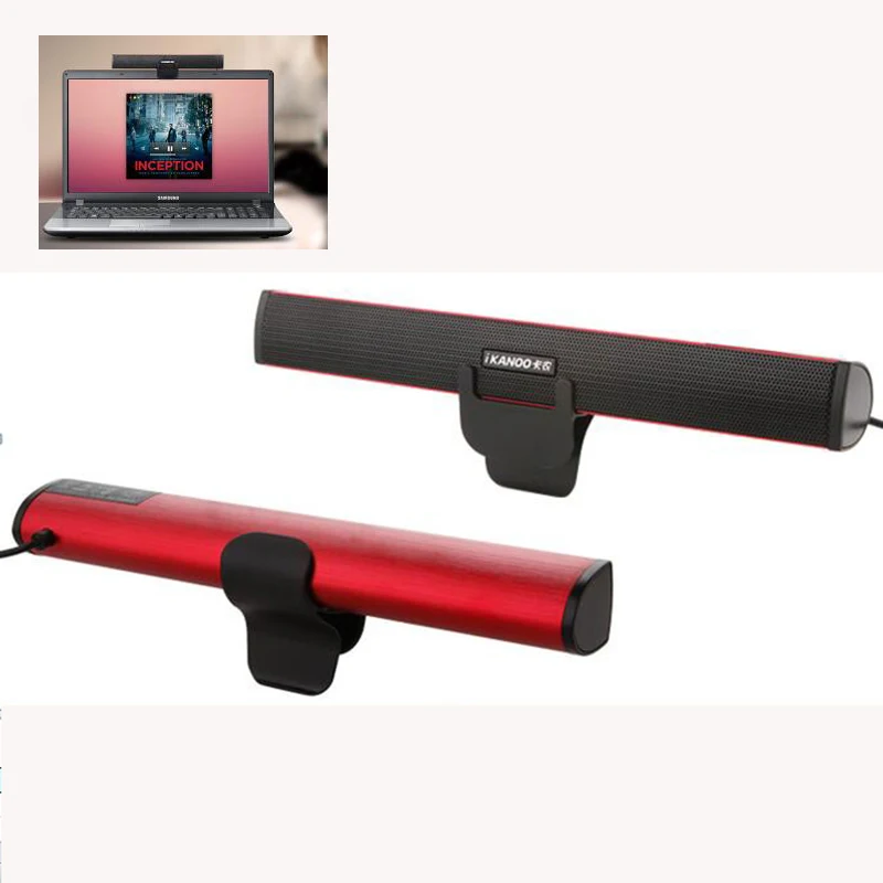 Портативный Компьютерные колонки для ноутбука Taplet ПК USB Soundbar стерео провода