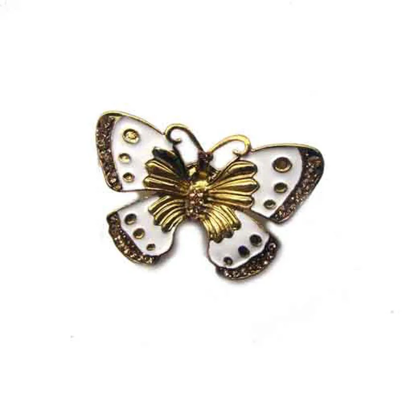 Эмалированная Лайма антикварная золотая металлическая бабочка женская обувь