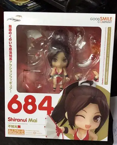 Игра Король бойцов mai shiranui фигурка Nendoroid 684 игрушка модель " 10 см - Цвет: with box