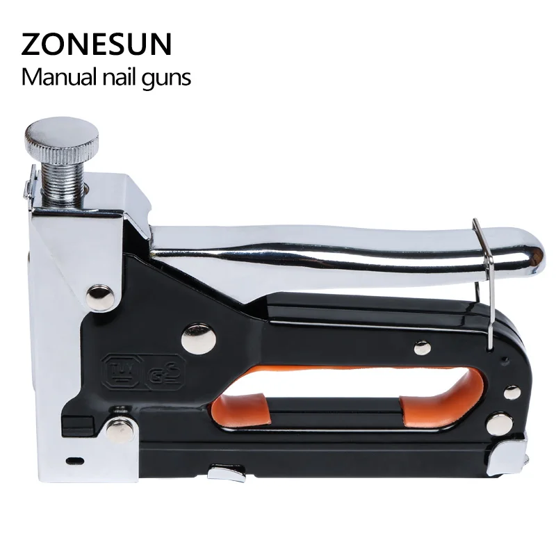 ZONESUN многофункциональный инструмент степлер для ногтей мебели деревянной двери