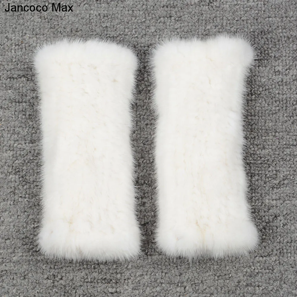 Jancoco Max настоящие норковые меховые перчатки женские модные стильные зимние теплые высокого качества S1913