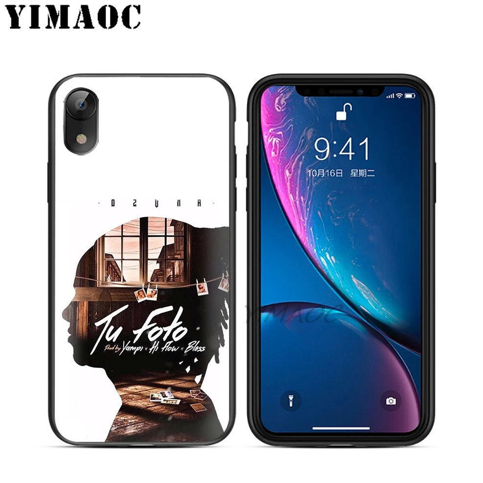 YIMAOC Ozuna Bear Lucky Soft TPU Black Silicone Case for iPhone X or 10 8 7 6 6S Plus 5 5S SE Xr Xs Max |
