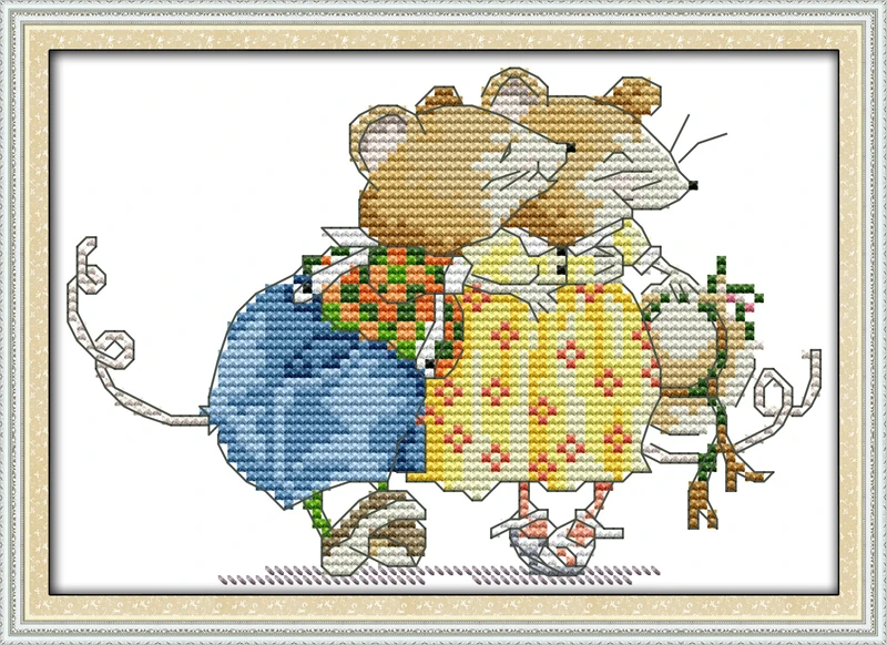 

Ballet rat (3) cross stitch kit cartoon 14ct 11ct count print canvas stitches embroidery DIY handmade needlework plus