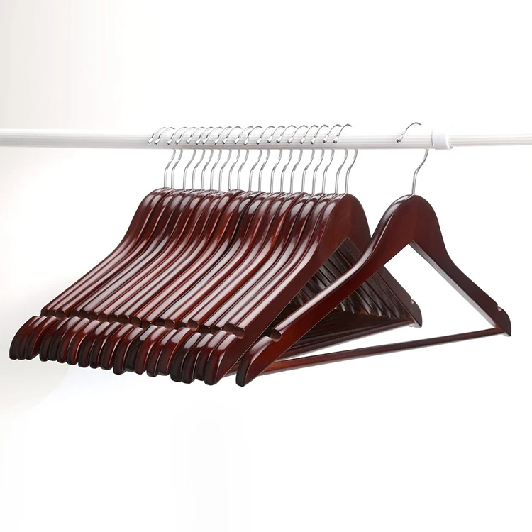 Вешалка для костюма Hangerlink из красного дерева вешалка бордового цвета (12