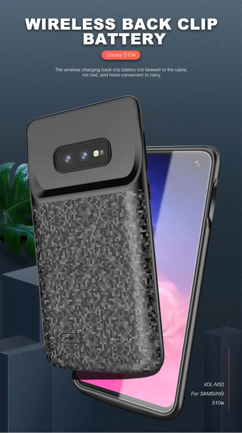 Чехол для зарядного устройства для samsung Galaxy S10, мягкий чехол для аккумулятора для samsung Galaxy S10E, чехол для samsung Galaxy S10 Plus