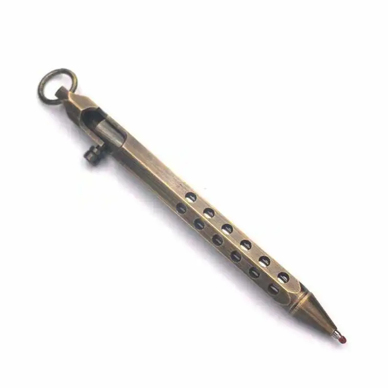 EDC Gear тактическая шариковая латунная ручка шестиугольная Призма дизайн #2 шаблон