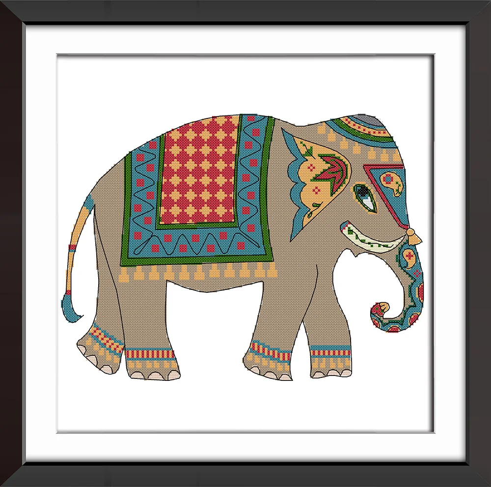 

Elephent 2 Набор для вышивки крестом aida 14ct 11ct холсты стежков с принтом вышивка своими руками рукоделие
