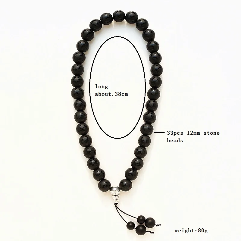 Четки из 33 черных камней для молитвы мужчин и женщин|prayer beads|33 prayer beadsmuslim tasbih |