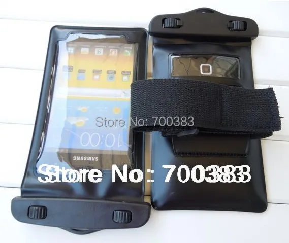 

50 Pieces Phone Waterproof Bag Armband Travel Transparent waterproof Pouch tearproof Case For mobile phone Water-proof armband