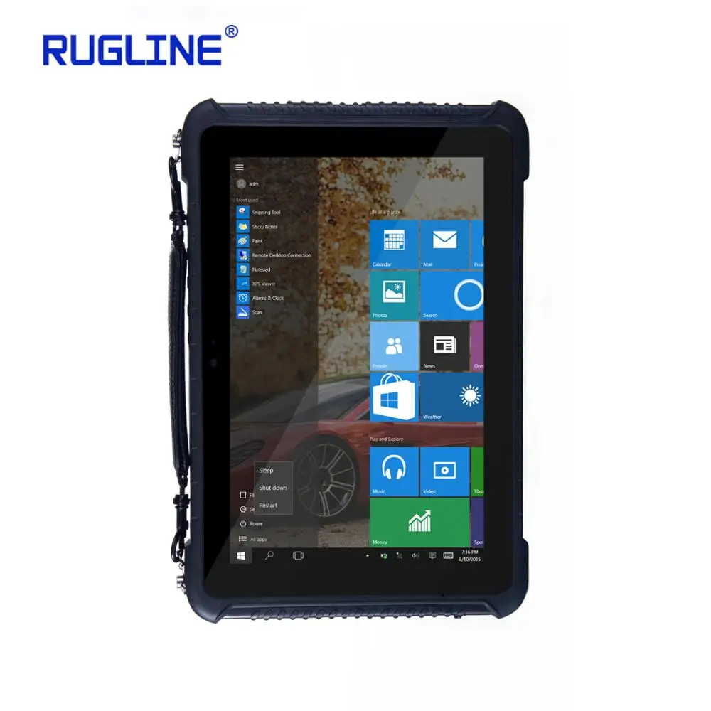 Rugline 10 дюймов Windows домашний 4G Стандартный макет ОЗУ 4 Гб ПЗУ 64 промышленный