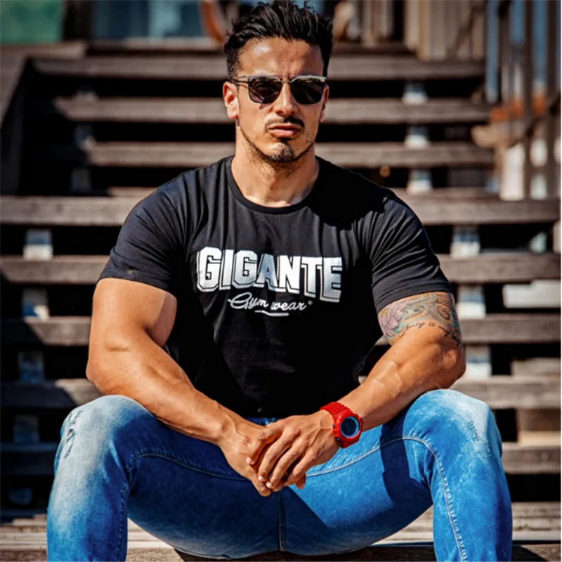Брендовая мужская футболка s muscle, бодибилдинг, фитнес, мужские топы, хлопковые майки, плюс футболка больших размеров с коротким рукавом