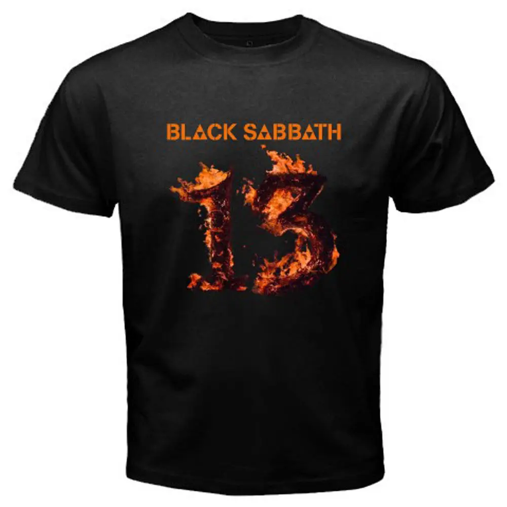 Black Sabbath 13 Album Tour логотип Metal Rock Для мужчин белый черный футболка Размеры S-3XL |