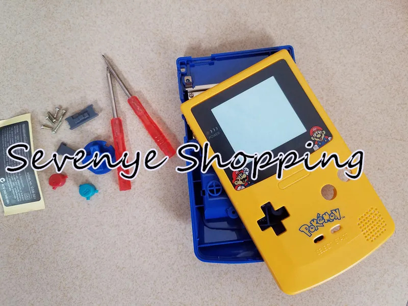 Корпус чехол Ограниченная серия синий или желтый цвет) для Nintendo Gameboy Цвет GBC