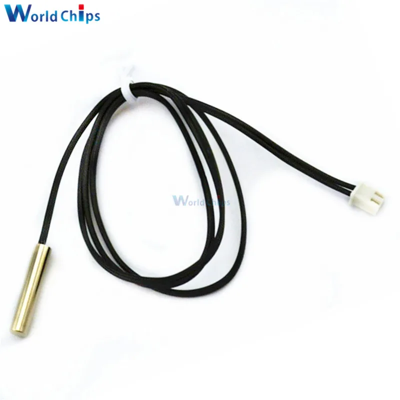 1Pcs/Lot NTC Thermistor Accuracy Temperature Sensor 10K 1% 3950 Waterproof Probe Longth 1M | Электронные компоненты и