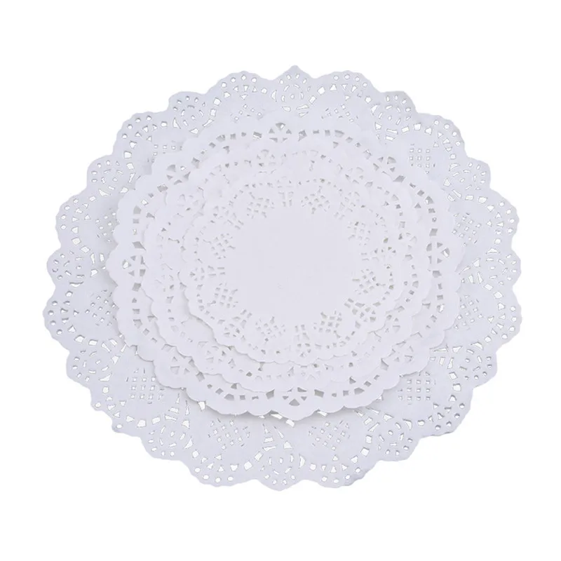 200 шт. для дома вечеринки дня рождения кухни кружевные бумажные салфетки/Doyley