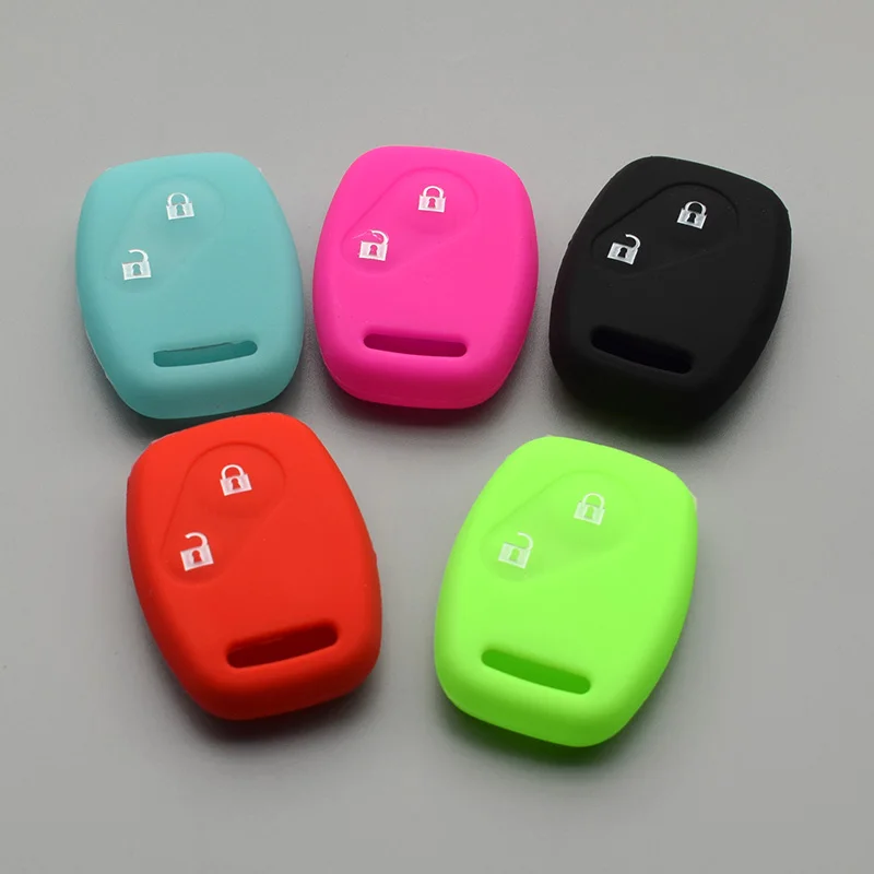 2 кнопки для Honda CR V Civic Fit Freed StepWGN силиконовый резиновый чехол|2 button|key case for carkey fob holder