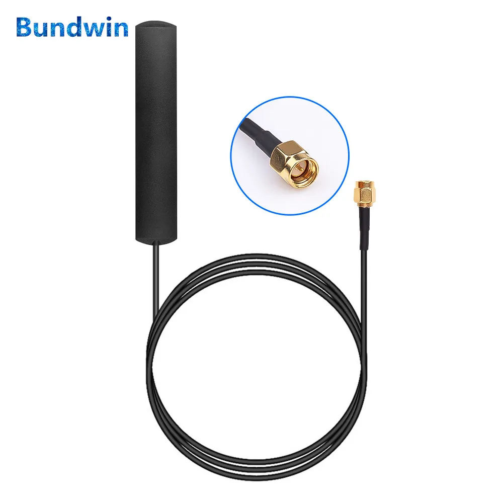 Антенна GSM Bundwin 2 дБи/3 дБи с штекером SMA 900/1800/2100 МГц антенна Gsm 3G LTE(4G) GPRS для