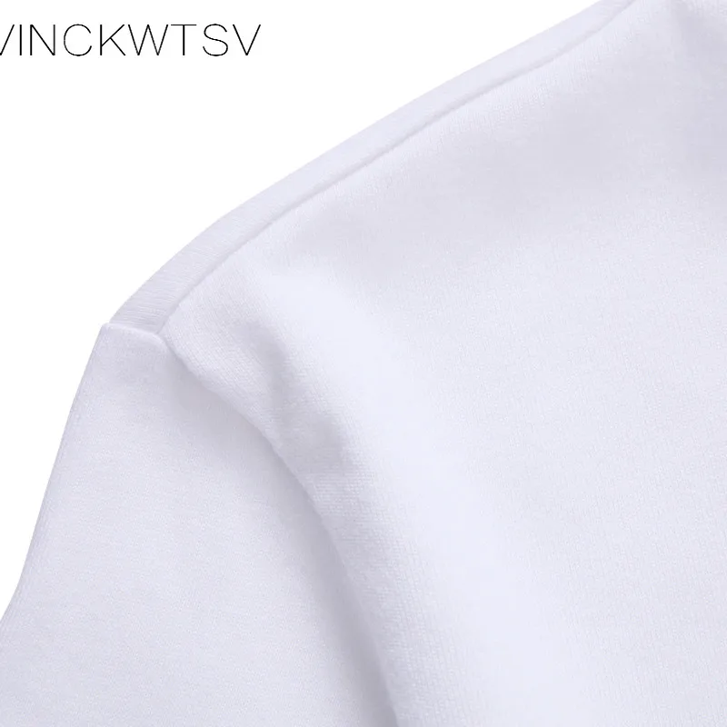 Vinckwtsv Новинка 2017 года принт футболка прекрасный Забавный футболки короткий рукав