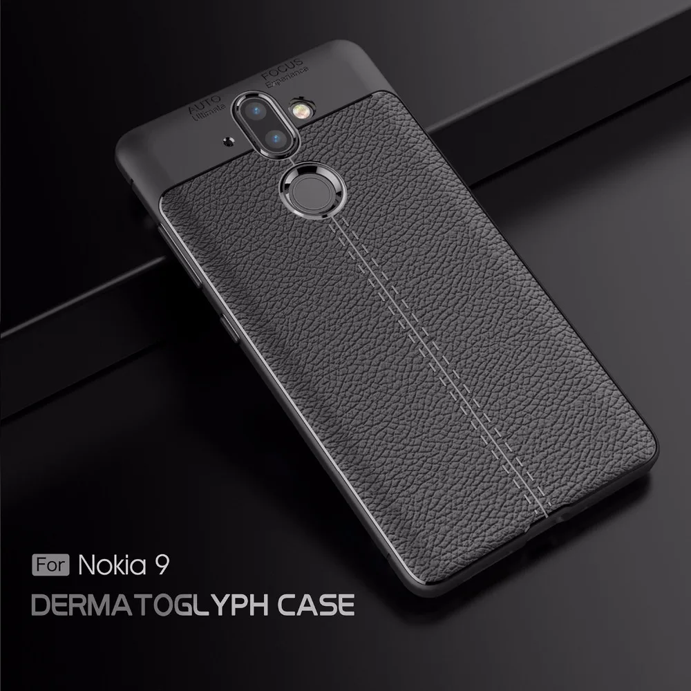 Мягкий чехол для Nokia 2 3 5 6 7 8 9 мягкий силиконовый из углеродного волокна с полной