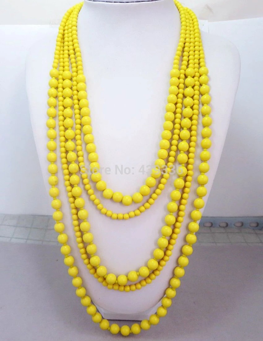 Эффектное ожерелье желтого цвета пятислойное ожерелье|layered necklace|statement necklacenecklace