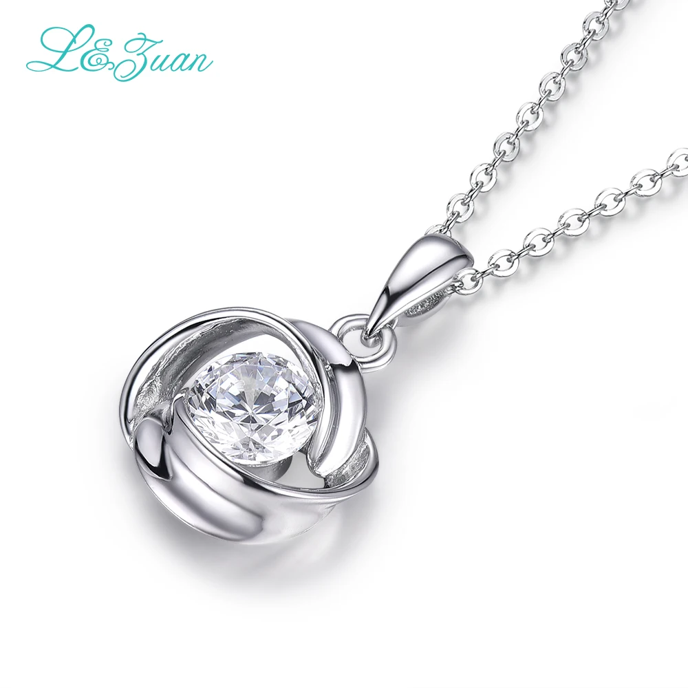 L &amp zuan серебро 925 пробы 1.47ct модные ленты круглые подвесные украшения подарок