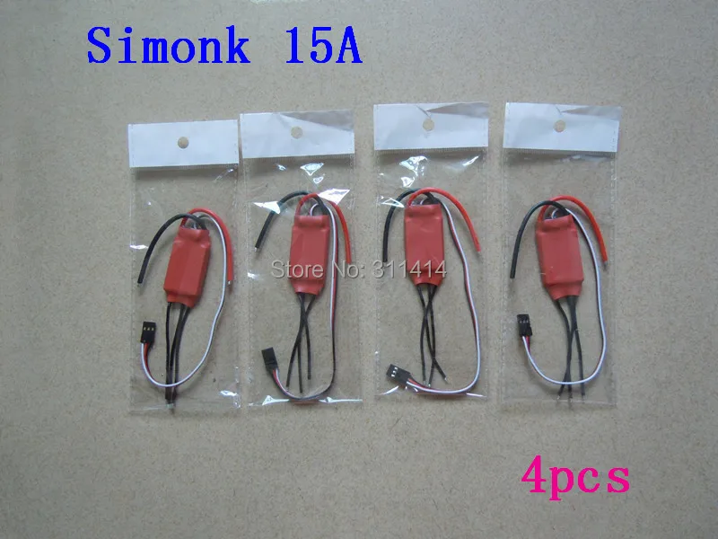 4 шт./лот Simonk 10A 12A 15A 20A 30A прошивка электронный регулятор скорости ESC для