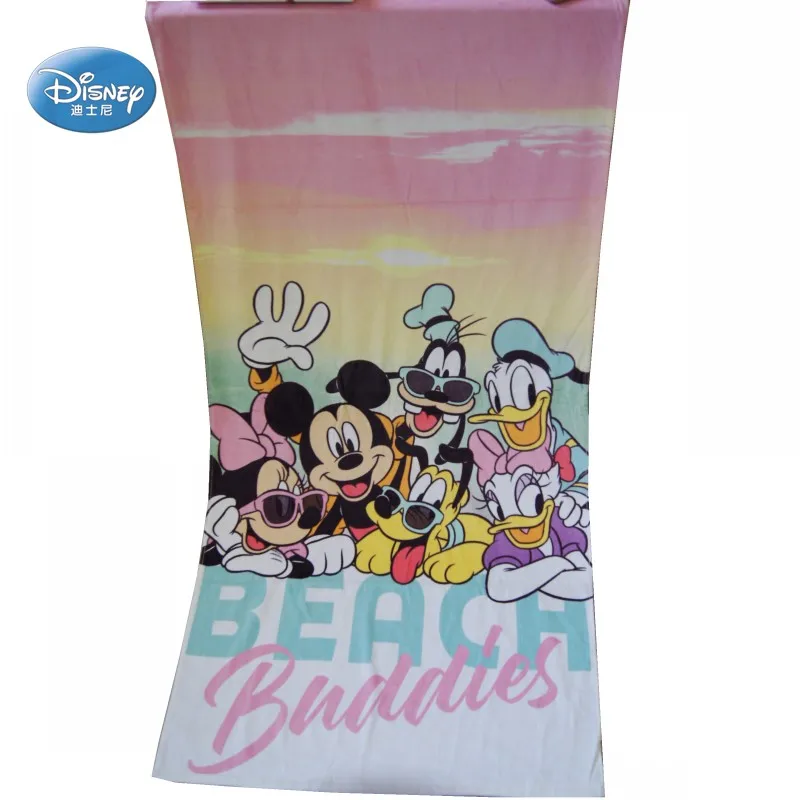Disney мультфильм красный Минни Микки Маус замороженная ванна/бассейн/пляжное полотенце супермягкий впитыватель хлопок купальное полотенце 75x150 см