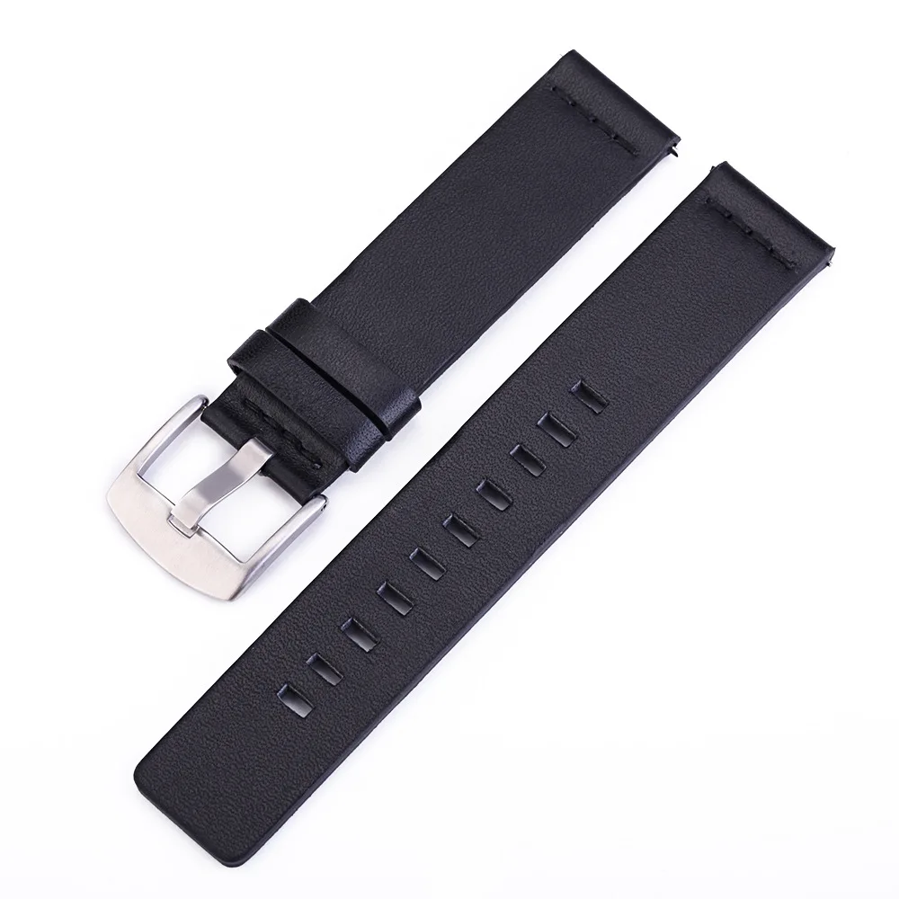 

Italian Oily Leather Watchband 20mm 22mm for Samsung Galaxy Watch 42mm 46mm SM-R810/R800 Quick Release Band Sports Wrist