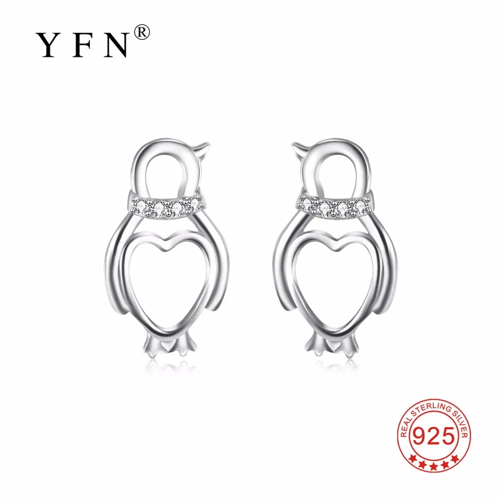 Женские серьги гвоздики из серебра 925 пробы с фианитом|cz stud earrings|love earringsstud earrings |