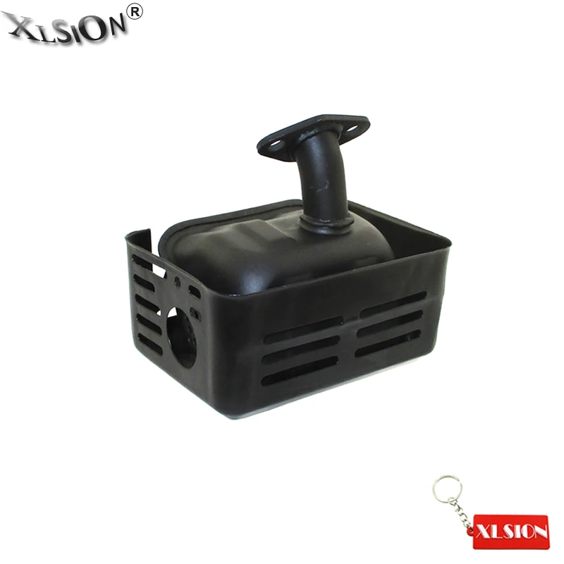 XLSION Aftermarket двигатель двигателя черный глушитель для Honda генератор GX120 4HP GX160 5.5HP GX200
