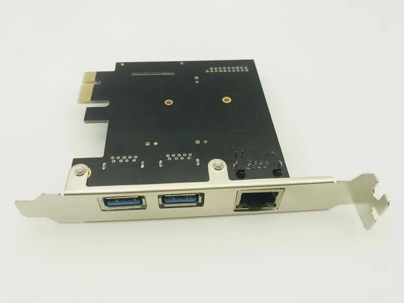 3 портовый Ethernet адаптер USB 0 концентратор 100/1000 Мбит/с PCI E RJ45 гигабитный сетевой LAN Usb