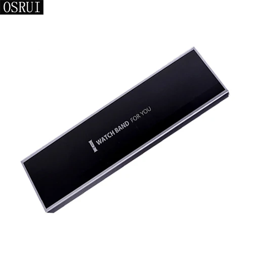 Изысканный Простой стиль papery пакет ремешки для часов Коробки для Apple Watch Band 38 мм 42 мм samsung ремешок подарочные коробки Аксессуары для часов - Цвет ремешка: black