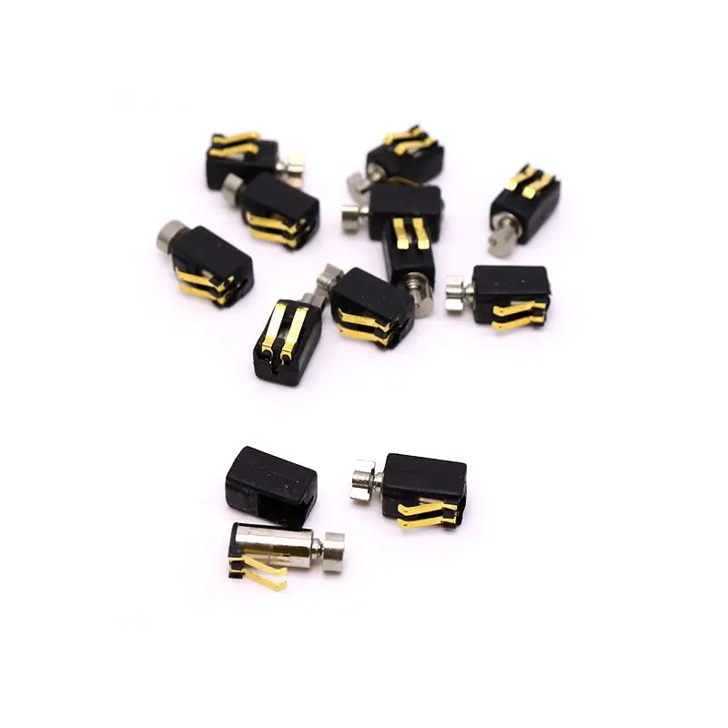 2 шт./лот миниатюрный вибромотор позолоченный штифт 4*8 мм мотор без сердечника