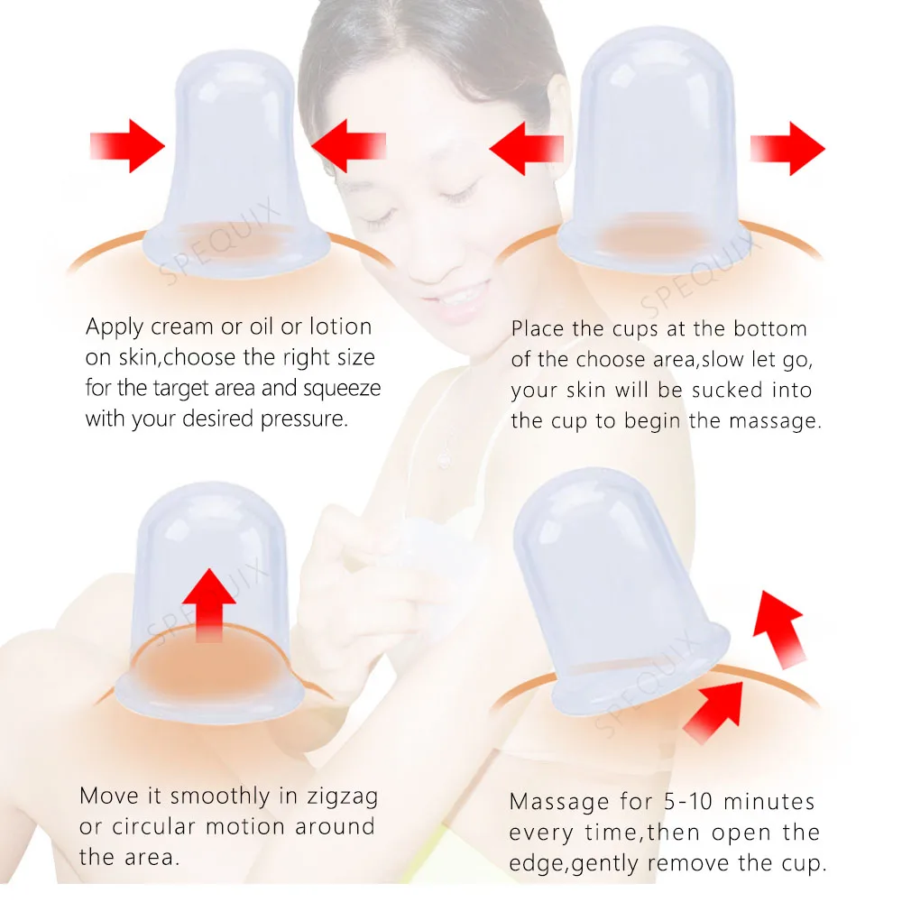 Вакуумное средство против целлюлита силиконовые чашки вакуумная терапия