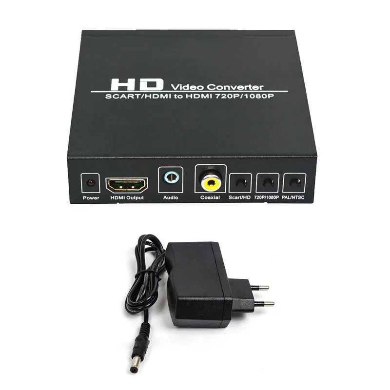 

Full HD 1080P UC18 Digital High Definition SCART HDMI-compatible Converter Video Konverter w/ EU/US AC Power Adapter For HDTV HD