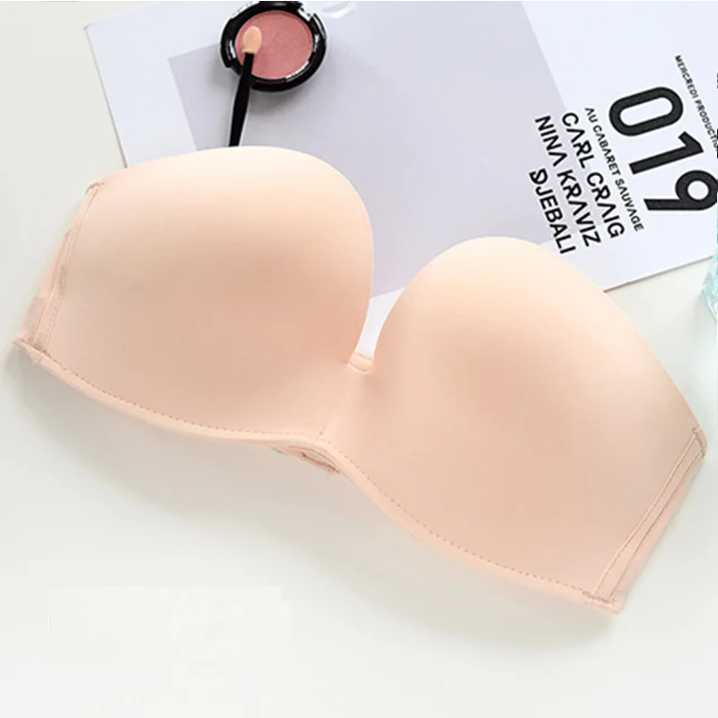 Для женщин Convertible Underwire проложенный без бретелек Push Up чашки бюстгальтера