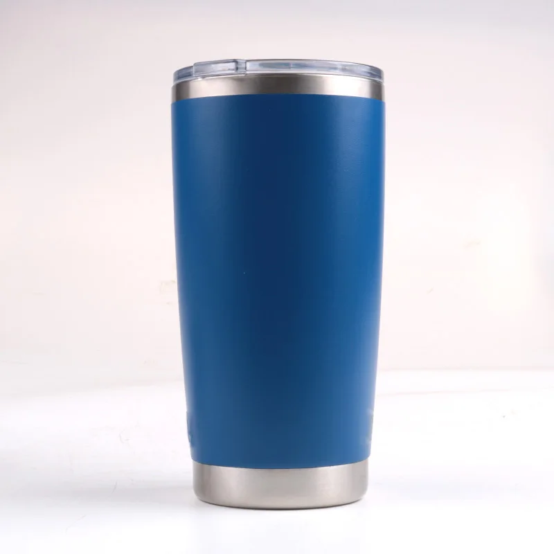 10 шт. изотермическая чашка 20 oz-походный стакан-кружка из нержавеющей стали-кружка для путешествий, для автомобилей с двойной стенкой Премиум Кофе кружка - Цвет: dark blue