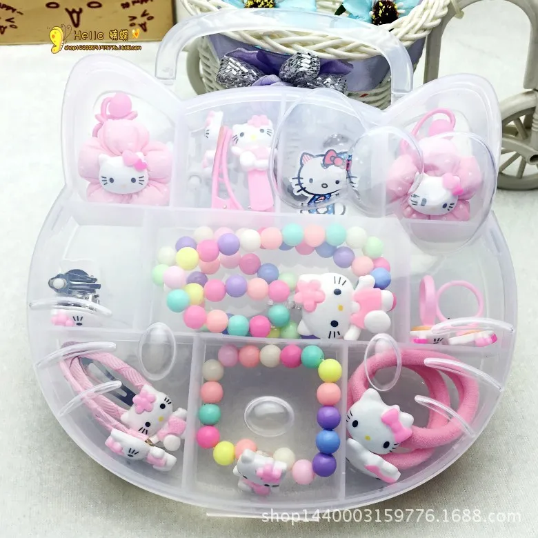 Модный детский головной убор с бантом hello kitty заколки для волос резинки аксессуары для волос заколки резинки для волос для милых малышей