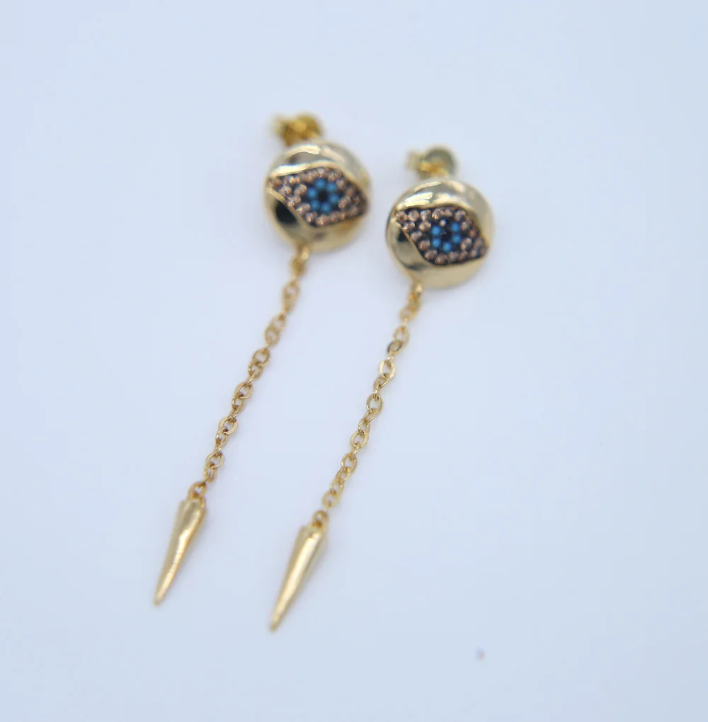 

2021 Creative Eye Pendant Earrings Charm Crystal Earings Fashion Jewelry Fashion Long Earrings For Women Party Gift Accessories