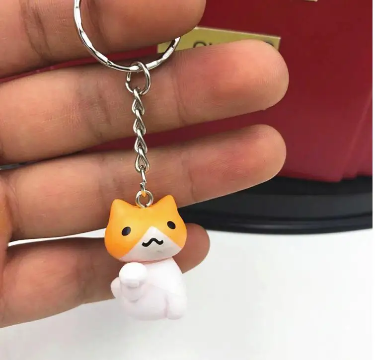 Кошка кукла брелок сумка автомобильный милый ленивый кот кулон фигурка подарок