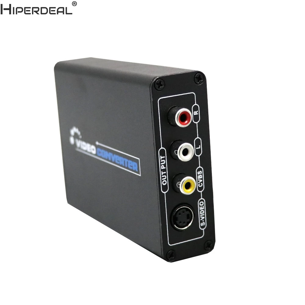 HIPERDEAL HDMI к 3RCA AV CVBS композитный и S-Video R/L аудио конвертер адаптер Upscaler Oct27