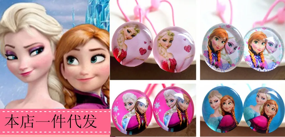 2 шт. disney Мультфильм Замороженные Дети клипсы клипсовые Эльза Принцесса Девушка Косметические игрушки аксессуары серьги гвоздики подарок для детей