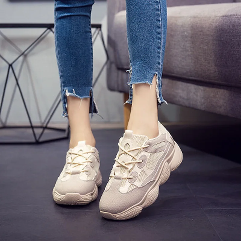 Кроссовки для папы 2018 обувь кроссовки на танкетке дышащая парусиновая женские